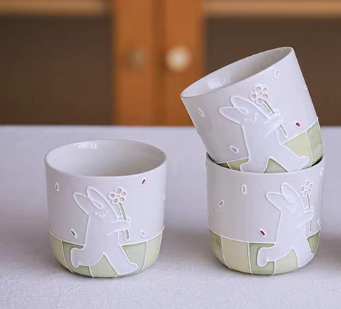 Bunny & Flower Cup